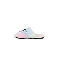 Youth FOCO Atlanta Braves Rainbow Script Slippers