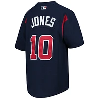 Mitchell & Ness Chipper Jones Navy Atlanta Braves Cooperstown Collection Maillot d'entraînement au bâton en maille