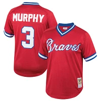 Jeunes Mitchell & Ness Dale Murphy Rouge Atlanta Braves Cooperstown Collection Mesh Batting Practice Jersey