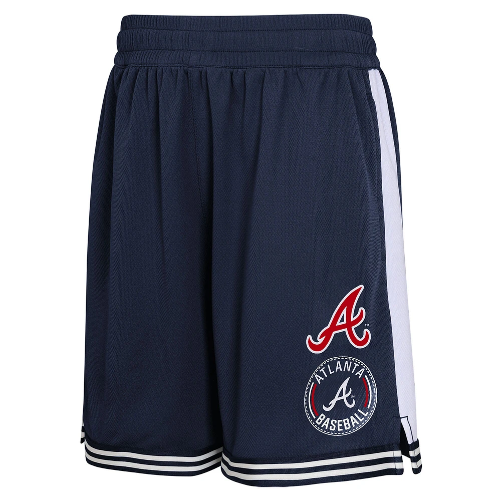 Youth  Navy Atlanta Braves Infielder Shorts