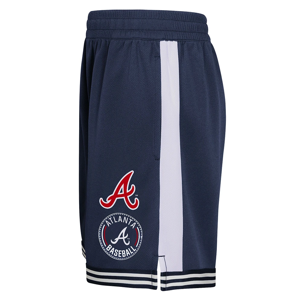 Youth  Navy Atlanta Braves Infielder Shorts