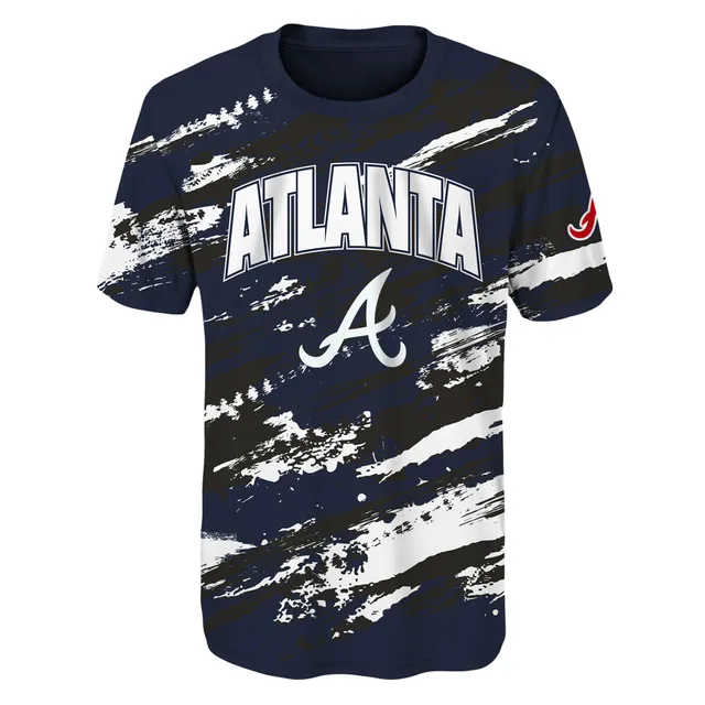 Youth Navy Atlanta Braves T-Shirt 