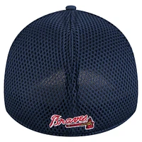 Youth New Era Navy Atlanta Braves Camo 39THIRTY Flex-Fit Hat