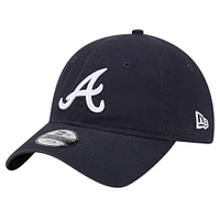Casquette ajustable 9TWENTY bleu marine Atlanta Braves Team Color pour jeune