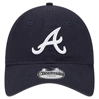 Casquette ajustable 9TWENTY bleu marine Atlanta Braves Team Color pour jeune