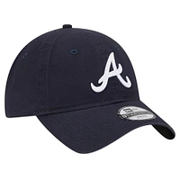 Casquette ajustable 9TWENTY bleu marine Atlanta Braves Team Color pour jeune