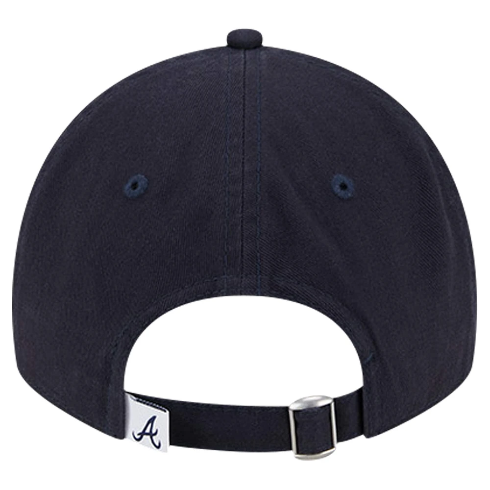 Casquette ajustable 9TWENTY bleu marine Atlanta Braves Team Color pour jeune