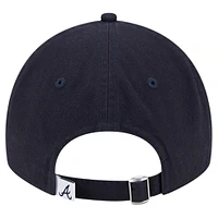 Casquette ajustable 9TWENTY bleu marine Atlanta Braves Team Color pour jeune