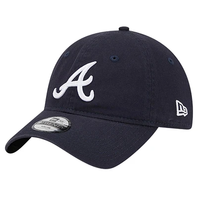 Casquette ajustable 9TWENTY bleu marine Atlanta Braves Team Color pour jeune