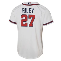 Maillot de joueur Nike Austin Riley blanc Atlanta Braves Home Replica 2.0 pour jeunes