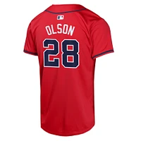 Youth Nike Matt Olson Red  Atlanta Braves Alternate Limited Player Jersey