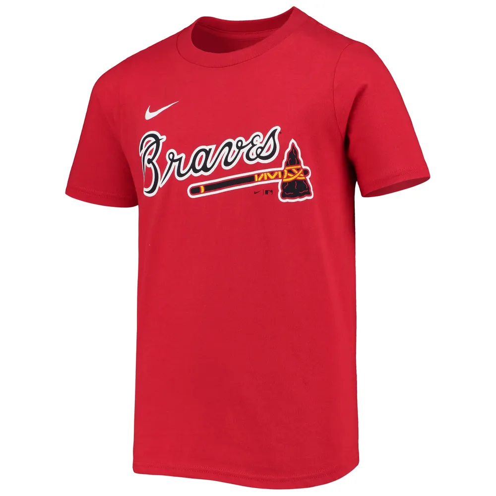 Youth Nike Matt Olson Red Atlanta Braves Player Name & Number T-Shirt