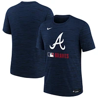 Youth Nike Navy Atlanta Braves Authentic Collection Velocity Performance T-Shirt