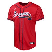 Youth Nike Ronald Acuña Jr. Red  Atlanta Braves Alternate Limited Player Jersey