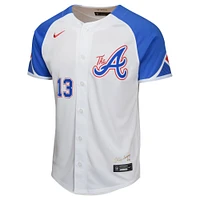 Youth Nike Ronald Acuña Jr. White Atlanta Braves City Connect Limited Player Jersey