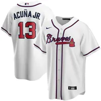 Women's Atlanta Braves Ronald Acuna Jr. Nike White Home Replica Player  Jersey