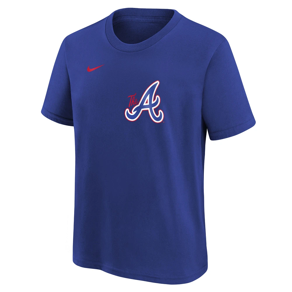 T-shirt Nike Royal Atlanta Braves City Connect pour jeune