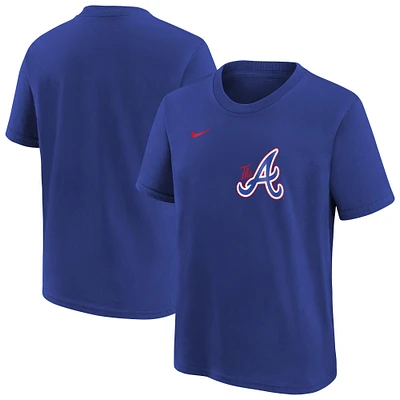 T-shirt Nike Royal Atlanta Braves City Connect pour jeune
