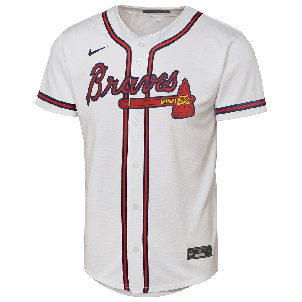 Youth Nike  White Atlanta Braves Home Replica 2.0 Jersey