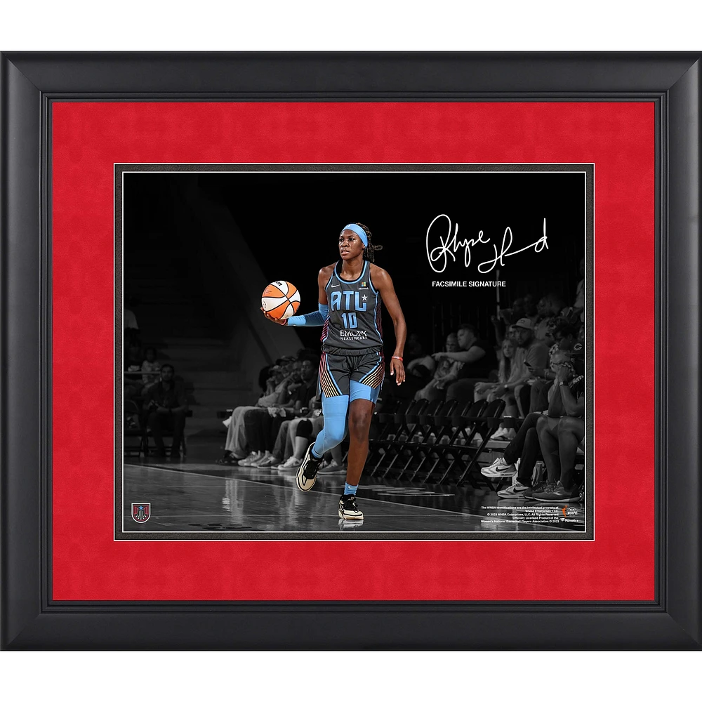 Rhyne Howard Atlanta Dream Facsimile Signature Framed 11" x 14" Spotlight Photograph