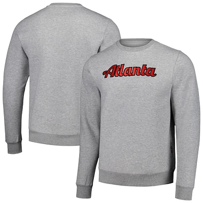 Sweat-shirt unisexe Kur8ted Heather Grey Atlanta Dream Satin Stitch Core