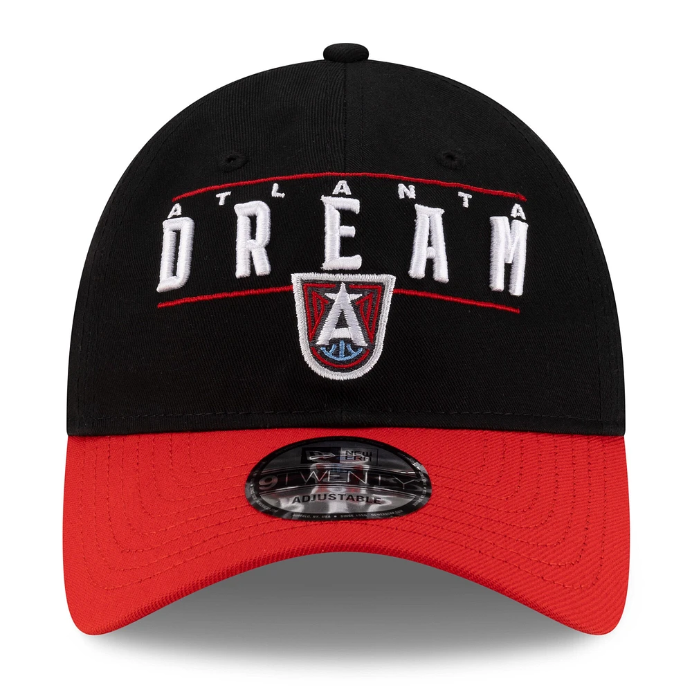 Unisex New Era Black/Red Atlanta Dream 2025 WNBA Draft 9TWENTY Adjustable Hat