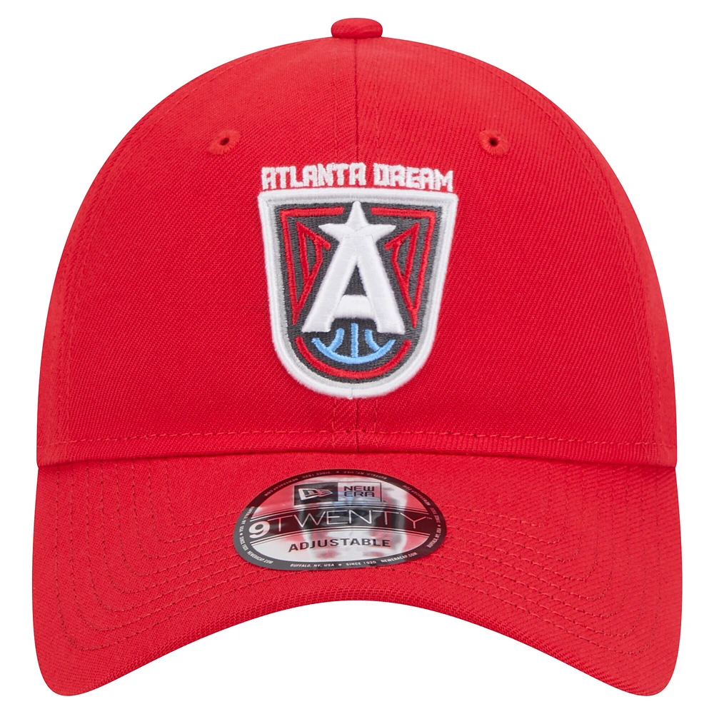 Casquette réglable unisexe New Era rouge Atlanta Dream Core Logo 9TWENTY