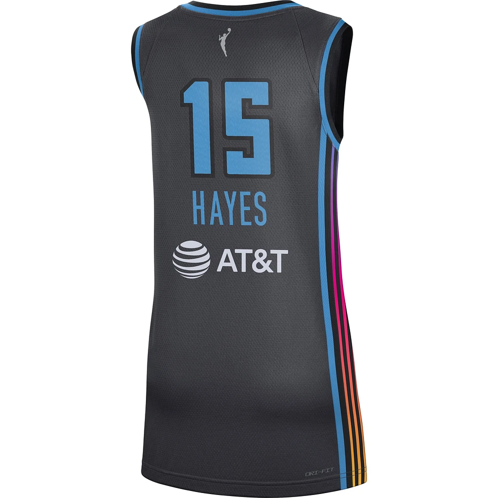 Maillot de joueur la victoire unisexe Nike Tiffany Hayes noir Atlanta Dream Rebel Edition