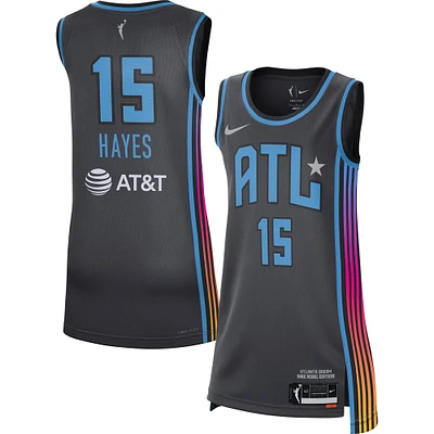 Unisex Nike Tiffany Hayes Black Atlanta Dream Rebel Edition Victory Player Jersey