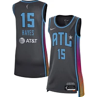 Maillot de joueur la victoire unisexe Nike Tiffany Hayes noir Atlanta Dream Rebel Edition