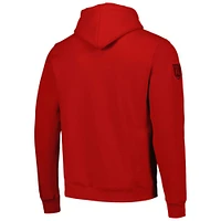 Unisex Red Atlanta Dream Satin Tonal Pullover Hoodie