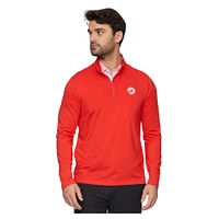 Men's Flag & Anthem  Red Atlanta Drive GC Journey Performance Quarter-Zip Pullover
