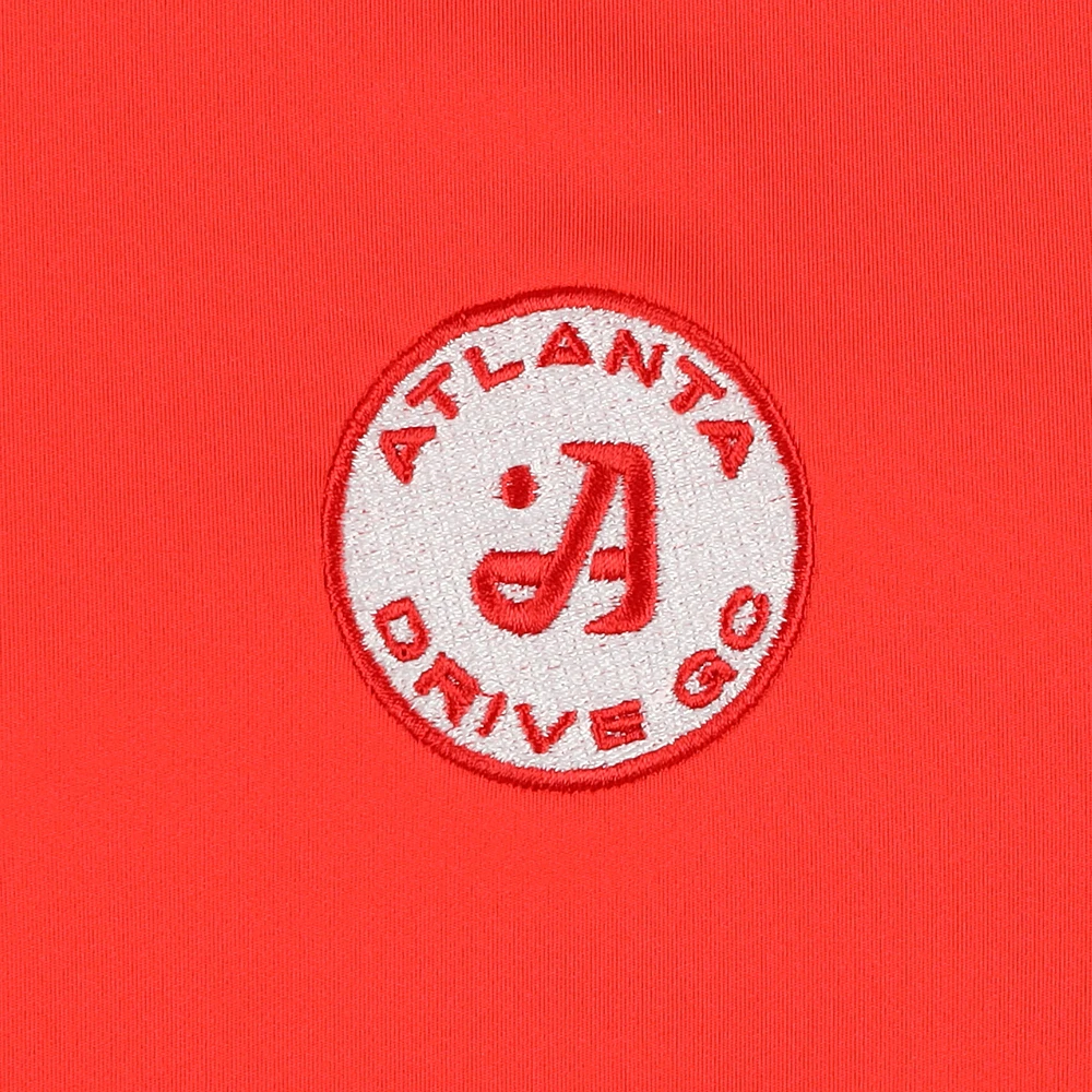 Men's Flag & Anthem  Red Atlanta Drive GC Journey Performance Quarter-Zip Pullover