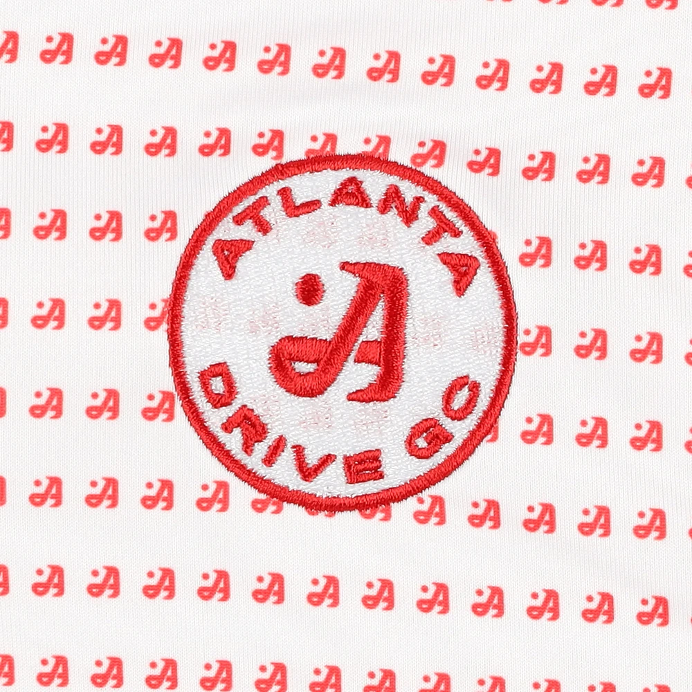 V170030 Polo personnalisé avec logo imprimé drapeau et hymne pour homme Atlanta Drive GC POLMEN ATL-COREKT2145