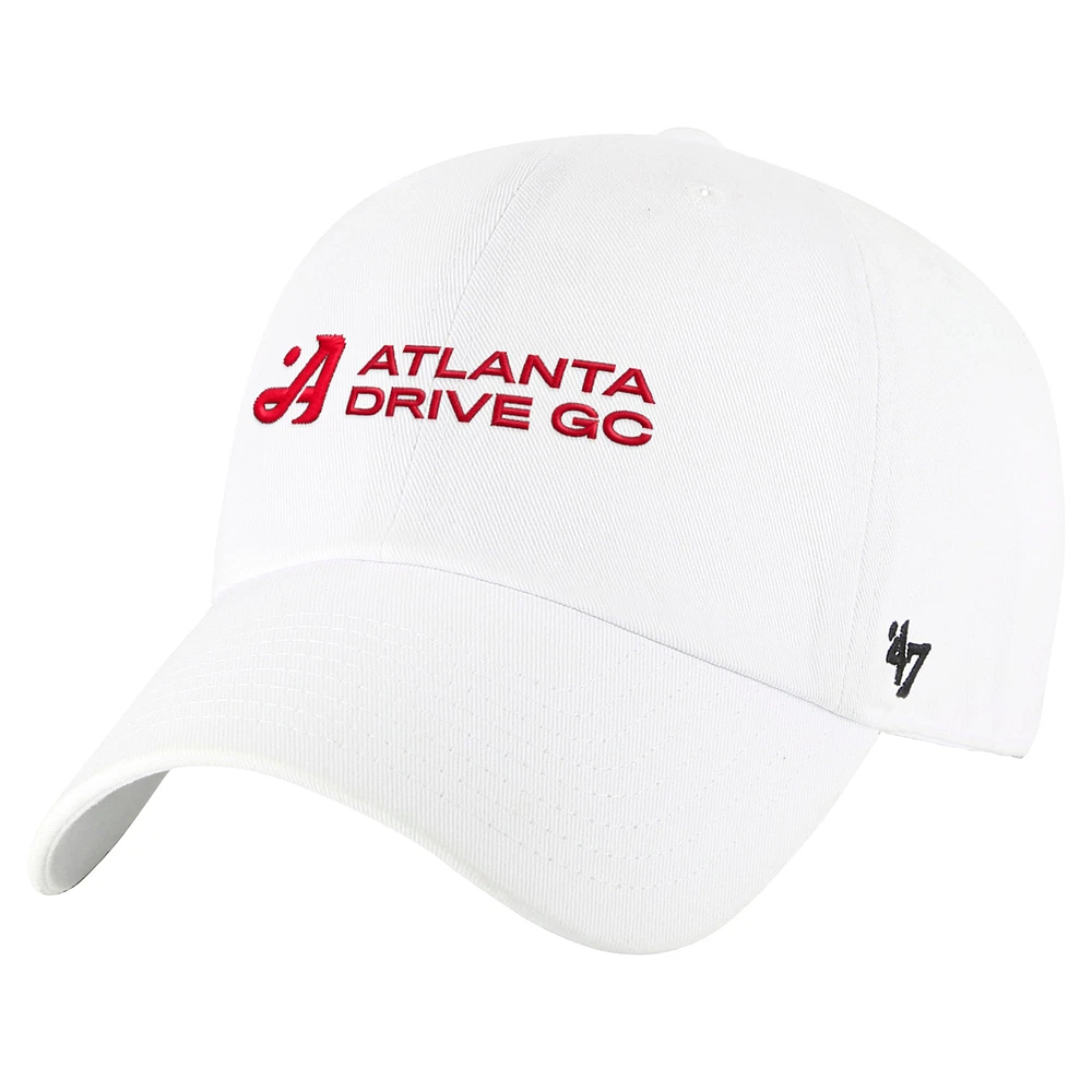 Men's '47 White TGL Atlanta Drive GC Script Clean Up Adjustable Hat