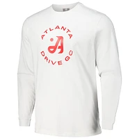 Men's Ahead White Atlanta Drive GC Berkley Long Sleeve T-Shirt