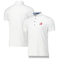 Men's Greyson Clothiers White Atlanta Drive GC Cayuse Performance Polo