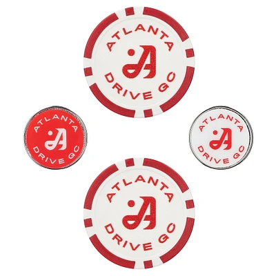 WinCraft Atlanta Drive GC 4-Pack Ball Marker Set