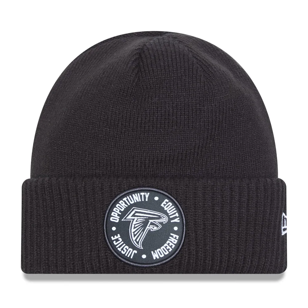 Atlanta Falcons New Era 2022 Inspire Change  Cuffed Knit Hat - Black