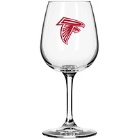 Verre à vin sur pied de 12 oz des Falcons d'Atlanta pour le jour du match