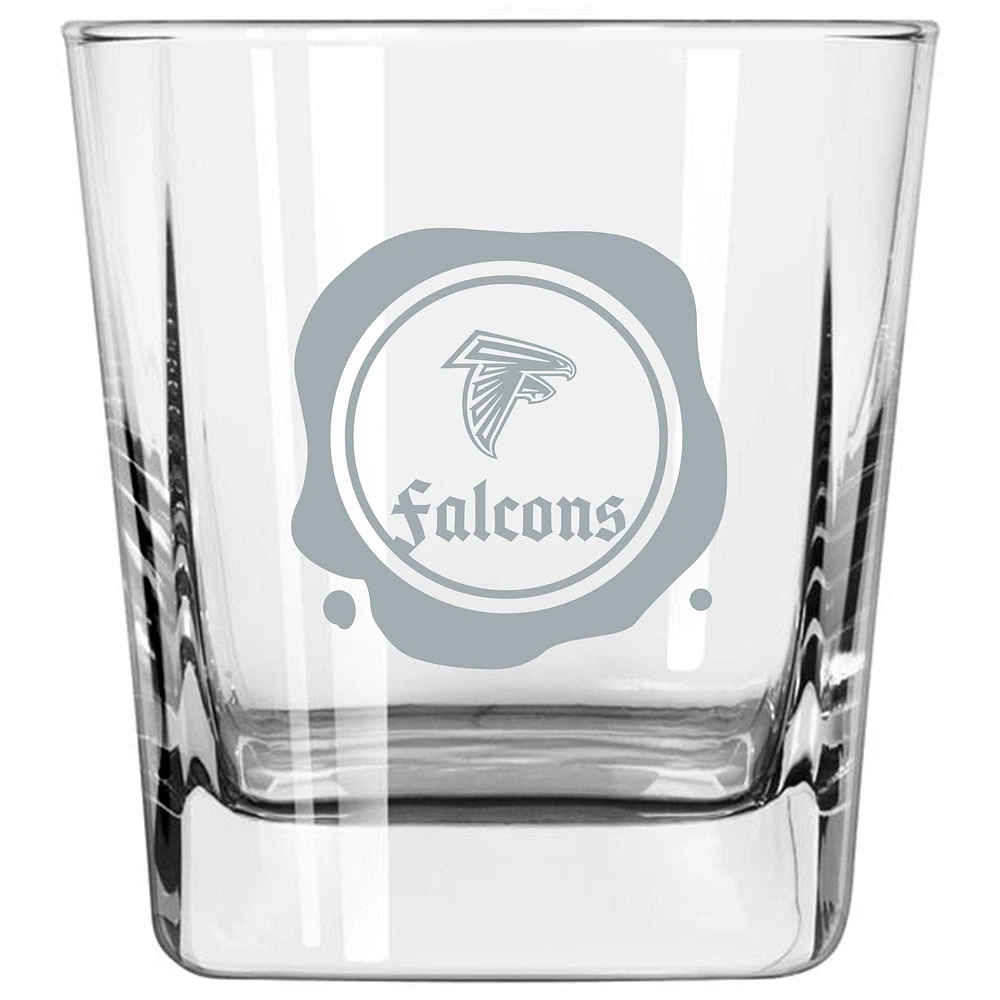 Atlanta Falcons 14oz. Frost Stamp Old Fashioned Glass