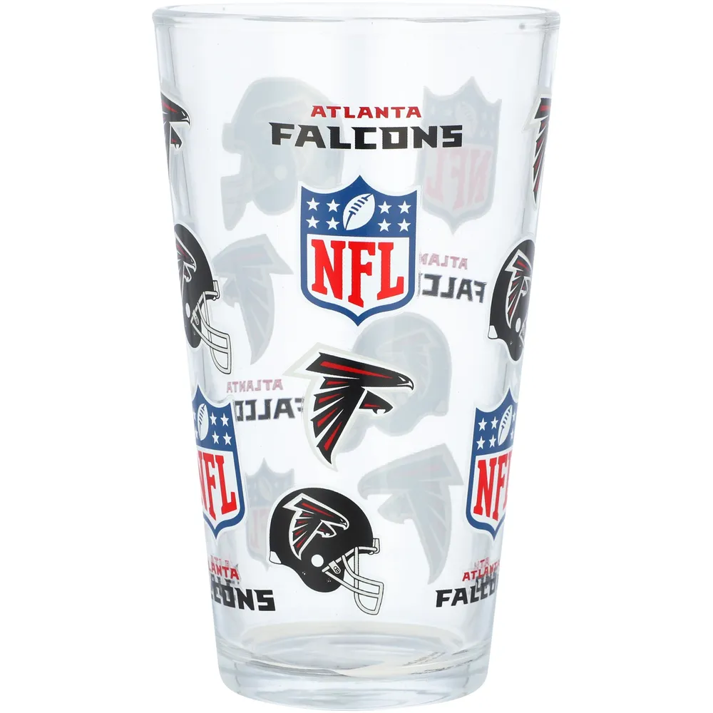 Falcons d'Atlanta 16 oz. Verre à pinte à imprimé intégral