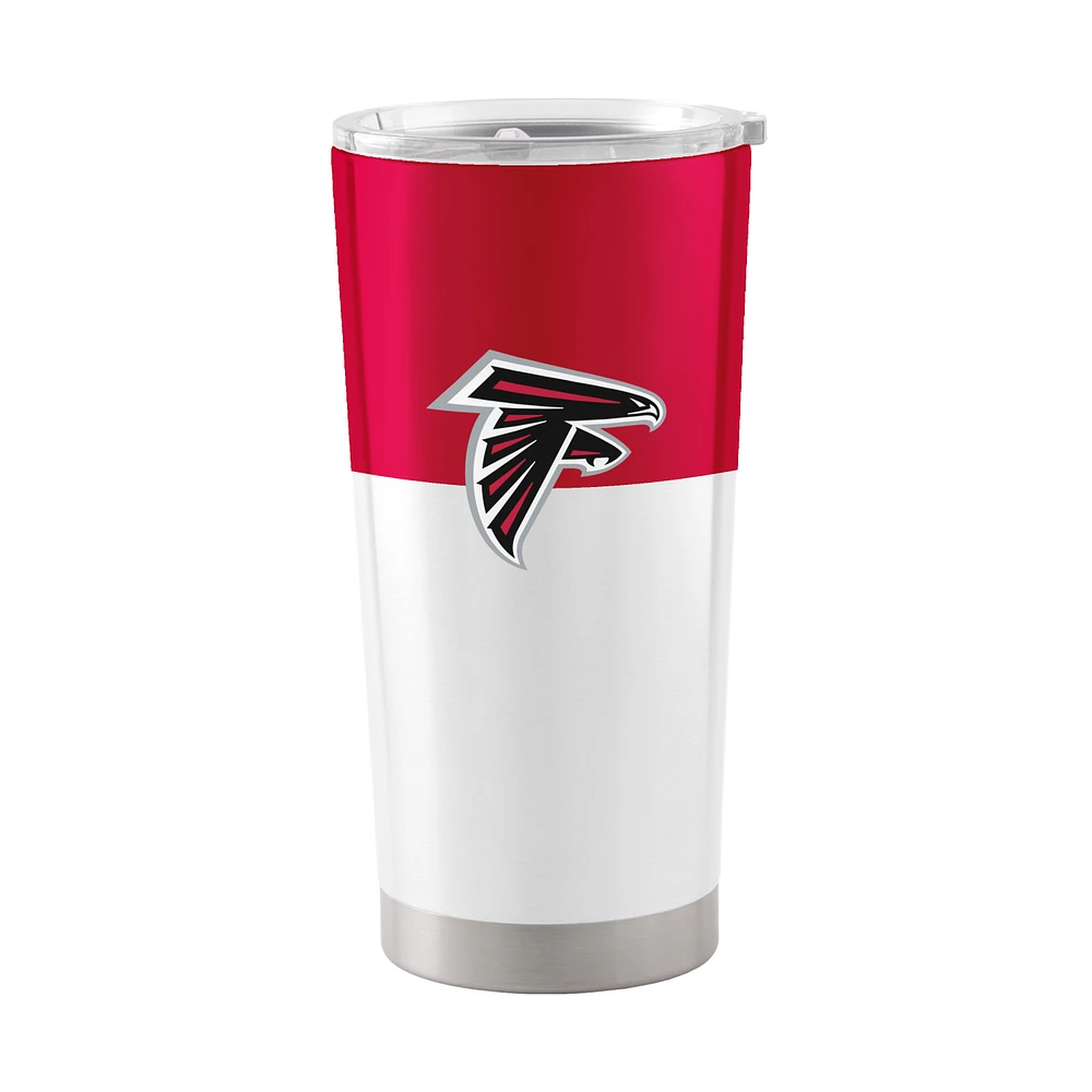 Falcons d'Atlanta 20 oz. Gobelet en acier inoxydable à blocs de couleurs