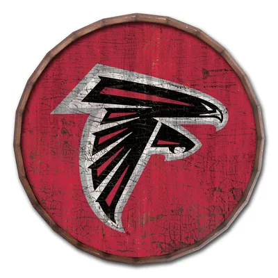 Atlanta Falcons 24" Cracked Color Barrel Top Sign