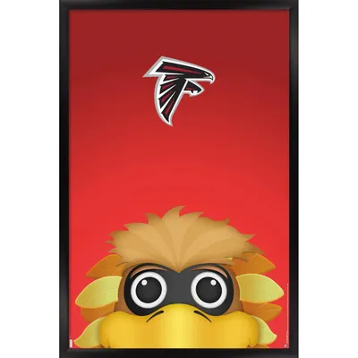 Atlanta Falcons 24.25'' x 35.75'' Framed Minimalist Mascot Poster
