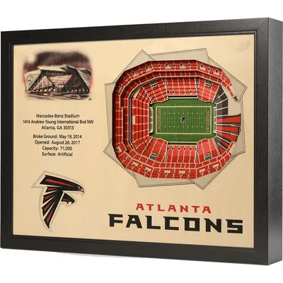 Atlanta Falcons 25.5'' x 19.5'' 25-Layer StadiumViews 3D Wall Art