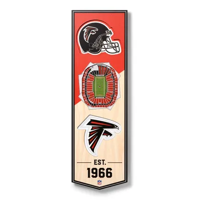 Atlanta Falcons 6'' x 19'' 3D StadiumView Banner