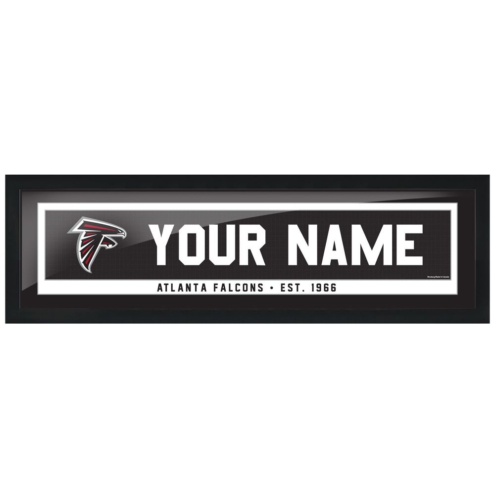 Atlanta Falcons - 6'' x 22'' Personalized Framed Art