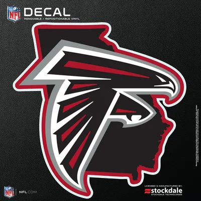 Atlanta Falcons 6" x 6" Repositionable State Shape Decal