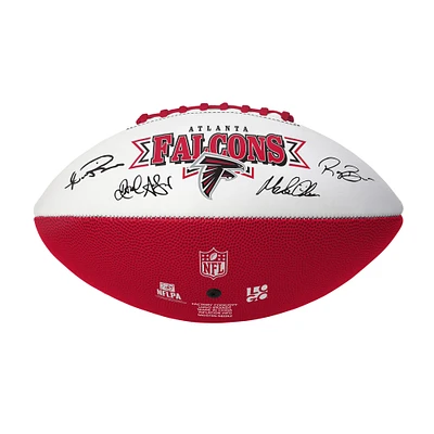 Ballon de football signature des Atlanta Falcons Legends